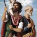 St Christopher with the Infant Christ and St Peter